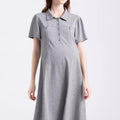 Short Sleeve A-Line Nursing Dress