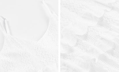 Lace V-Neck Two-Piece Lace Dress Set