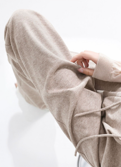 Fləfē Wide Leg Pants Oatmeal