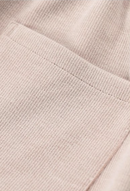 Velvet-Lined Maternity Palazzo Pants Oatmeal