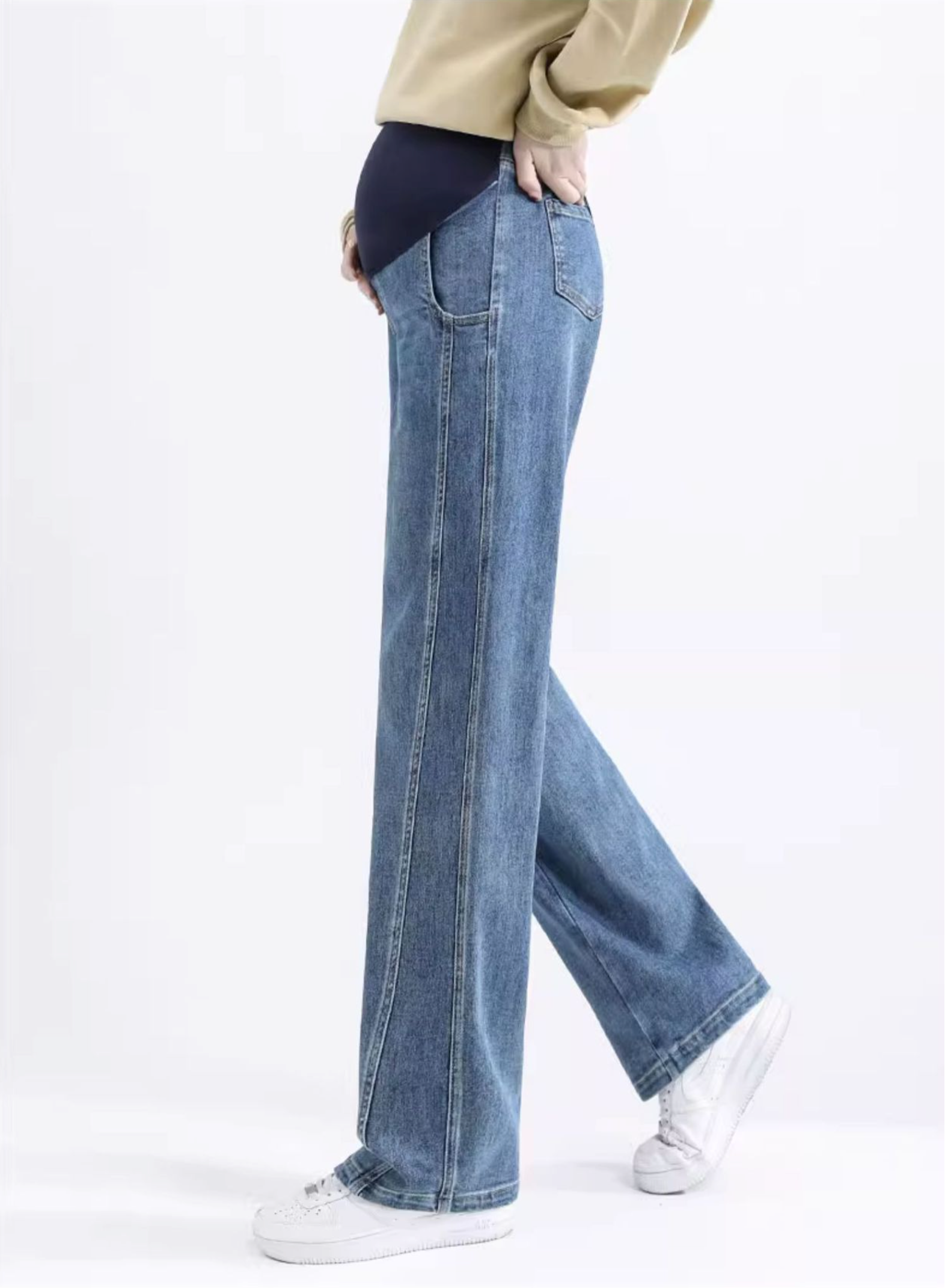 Straight-Cut Palazzo Jean Blue