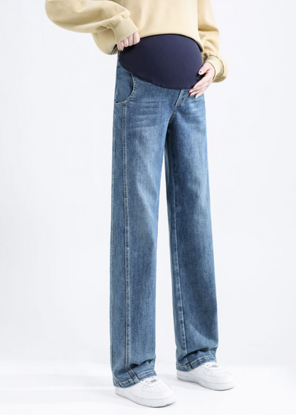 Straight-Cut Palazzo Jean Blue