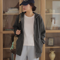 Zip-Up Maternity Hoodie Jacket
