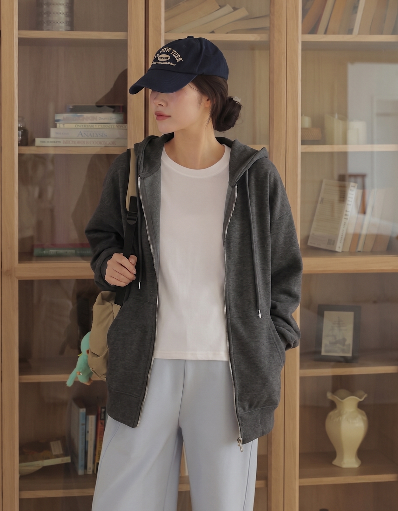 Zip-Up Maternity Hoodie Jacket