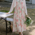 Blossom Maxi - Floral Sundress & Cardigan Set