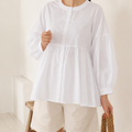 Casual Chic Maternity Blouse with Button Front