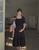 Floral Print Maternity Dress