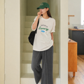 Fləfē Wide Leg Pants Dark Grey