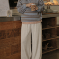 Fləfē Wide Leg Pants Off White