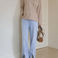 Front Slit Jeans Cool Summer