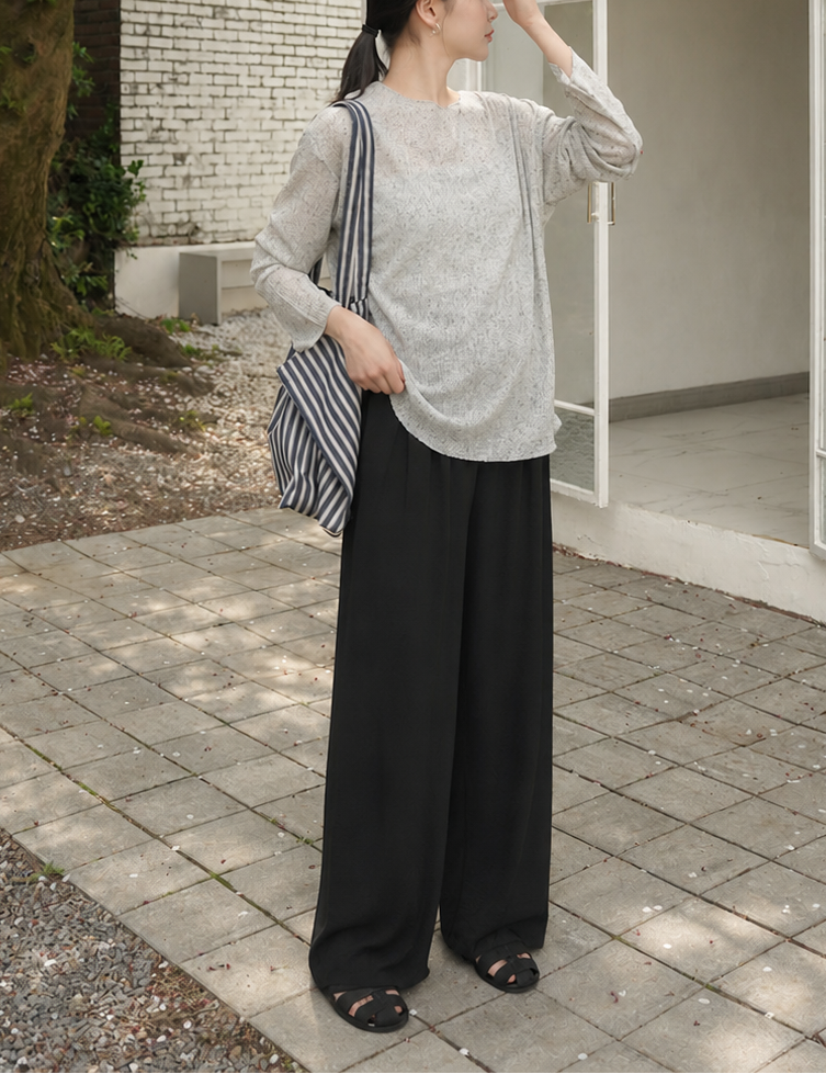 Light & Breezy Palazzo Pants Black