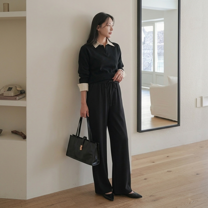 Light & Breezy Palazzo Pants Black