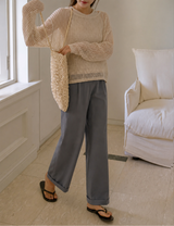 Petite Tencel Harem Pants Dark Grey