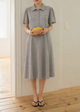 Short Sleeve A-Line Nursing Dress