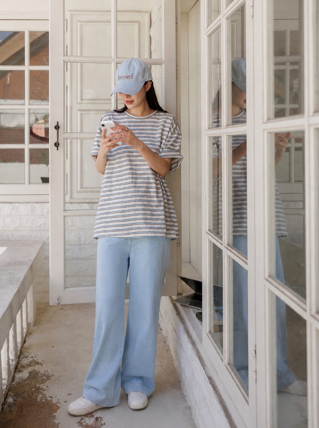 Loose Fit Cotton Silk Jeans Summer Cool