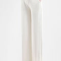 Wide Leg Crossover Waist Modal Pant